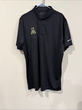 App State Dri-fit Nike Men’s Black Polo Shirt
